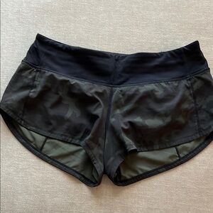 Women's Black Camo Shorts